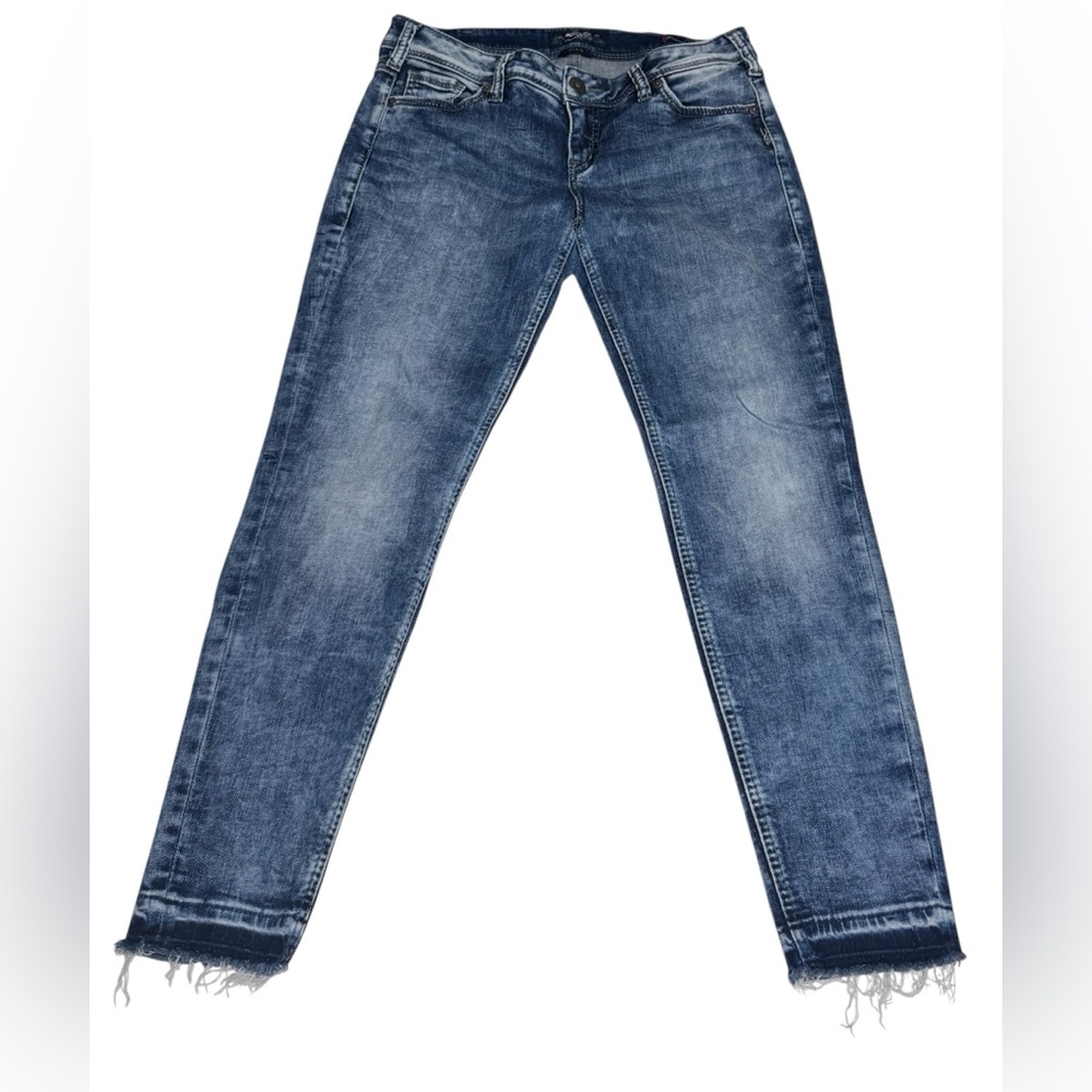 Silver Jeans Women's Blue Ankle Jeans Size W31/L27